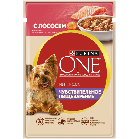 Корм консервированный для собак Purina One Purina One 85г