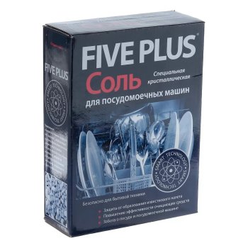 Соль защитная для посудомоечной машины Five Plus Five Plus 1 500г