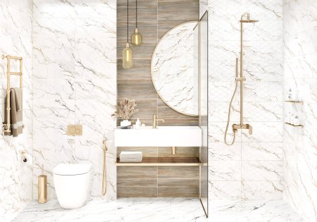 Плитка настенная Detroit, Calacatta, Gold