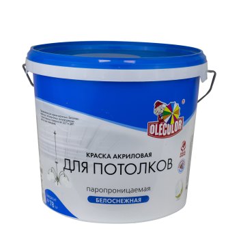 Краска водно-дисперсионная ABC-Farben OLECOLOR для потолков белоснежная 7 кг