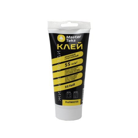 Клей суперсильный MasterTeks ProfiMaster белый 0,2 кг
