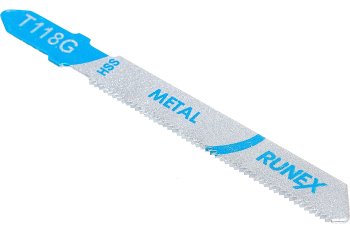 Пилка для лобзика Runex T118G 50 мм по металлу 2 шт.