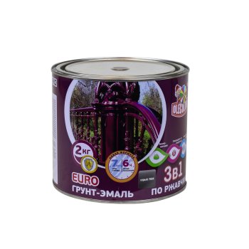 Грунт-эмаль ABC-Farben Olecolor по ржавчине серый 7004 2 кг полуглянцевая