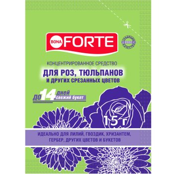 Стимулятор Bona Forte Средство для свежесрезанных цветов 15 г
