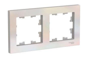 Рамка Schneider Electric AtlasDesign 2 поста, цвет жемчуг