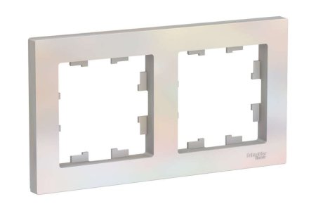 Рамка Schneider Electric AtlasDesign 2 поста, цвет жемчуг
