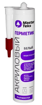 Герметик общестроительный MasterTeks ProfiMaster акриловый белый 290 мл