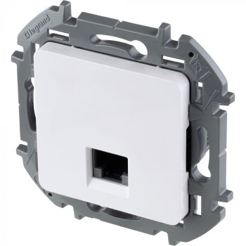 Розетка RJ45 категория 5е встраиваемая Legrand Inspiria белый