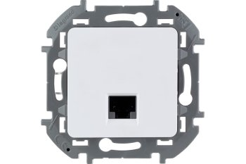 Розетка RJ45 категория 6 встраиваемая Legrand Inspiria белый