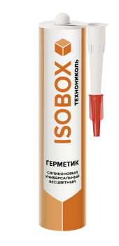 Герметик универсальный Технониколь ISOBOX силиконовый бесцветный 260 мл