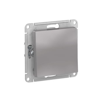Выключатель встраиваемый Schneider Electric AtlasDesign 1 кл. алюминий без подсветки