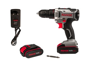 Дрель-шуруповерт аккумуляторная RANGE RCD14.4/2.0-PROMO Li-lon 14,4В 2x2Ач 25Нм