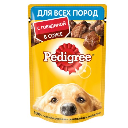 Корм консервированный для собак Pedigree Говядина 85г