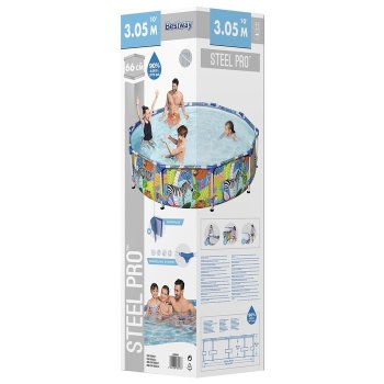 Бассейн каркасный Bestway Steel Pro 305х305х66 см 4 062 л