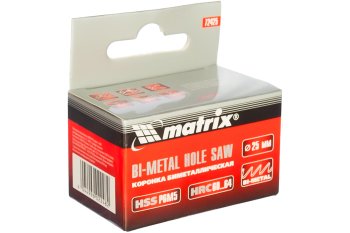 Коронка Matrix BIMETAL 25 мм по металлу