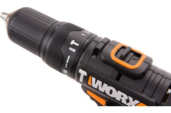 Дрель-шуруповерт аккумуляторная Worx WX371.1 Li-lon 20В 2x2Ач 40Нм
