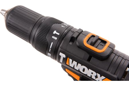 Дрель-шуруповерт аккумуляторная Worx WX371.1 Li-lon 20В 2x2Ач 40Нм