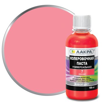 Колер-паста Лакра 0,1 л красный №7