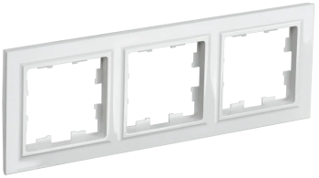 Рамка IEK Brite 3 поста, цвет белый