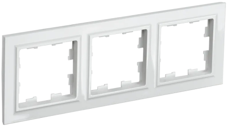 Рамка IEK Brite 3 поста, цвет белый