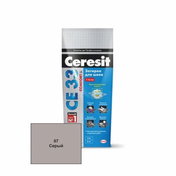 Затирка CE33 Ceresit серый (Фольга) 2 кг