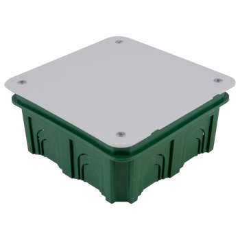 Коробка распределительная встраиваемая для бетона/кирпича Schneider Electric 100х100х50мм IP30 зеленая