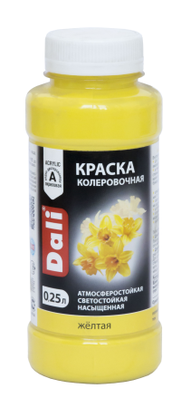 Колер-краска Dali 0,25 л желтый