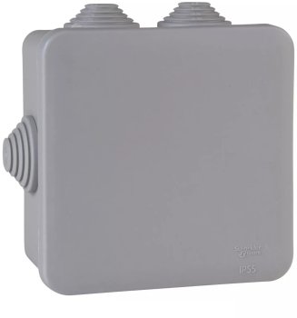 Коробка распределительная накладная Schneider Electric 70х70х40мм IP55 серая