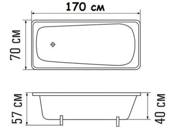 Ванна Антика Белая орхидея стальная 170х70см