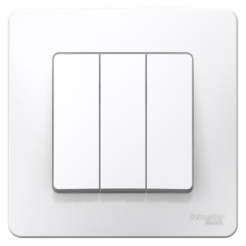 Выключатель встраиваемый Schneider Electric Blanca 3 кл. белый без подсветки