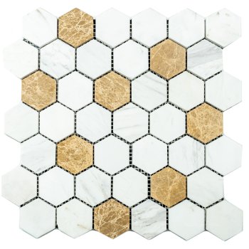 Мозаика Multicolored hexagon мультиколор GR01