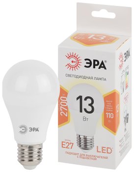 Лампа светодиодная Эра E27 13Вт 2700К теплый белый свет
