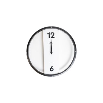 Часы настенные  Time Черный/Белый 30,5х30,5х3 см