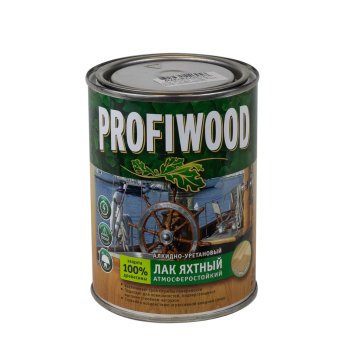 Лак Эмпилс PROFIWOOD яхтный бесцветный 0,8 л полуматовый