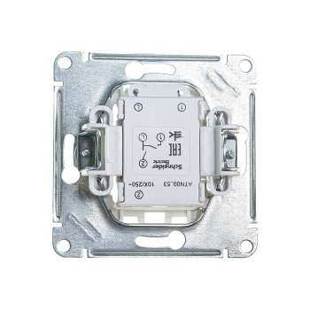 Выключатель встраиваемый Schneider Electric AtlasDesign 2 кл. белый с подсветкой