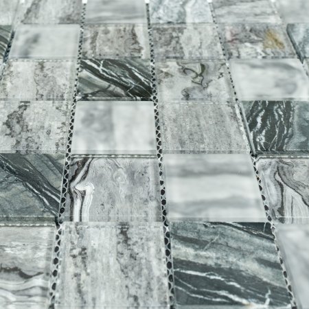Мозаика Coal Glass серый TN15