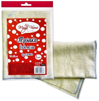 Тряпка для пола Gloria Oval Magic Home 50х 50 см 1 шт.