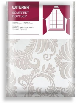 Штора портьерная Витерра Бамбук 135х260см молочный 2 шт
