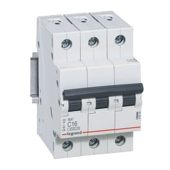 Автоматический выключатель Legrand Rx3 3P 16А хар-ка C 4,5кА