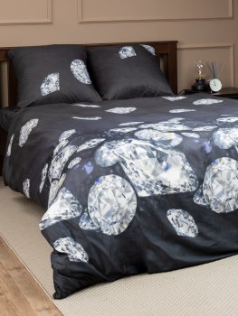 Комплект постельного белья Black полутороспальный полиэстер