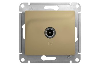 Розетка TV одиночная встраиваемая Schneider Electric Glossa титан