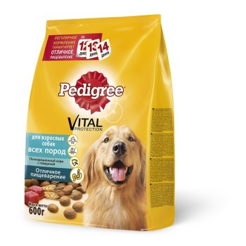 Корм сухой для собак Pedigree Vital Protection 600г