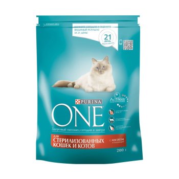 Корм сухой для кошек Purina One Лосось Пшеница  200г