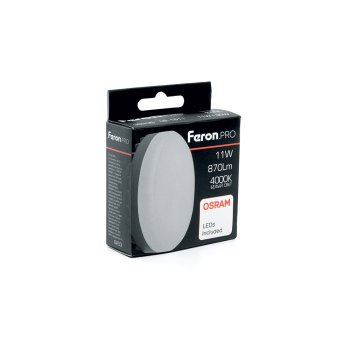 Лампа светодиодная Feron Pro GX53 11Вт 4000К нейтральный белый свет
