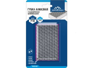 Губка шлифовальная 90х55х30 мм Р50 VERTEXTOOLS