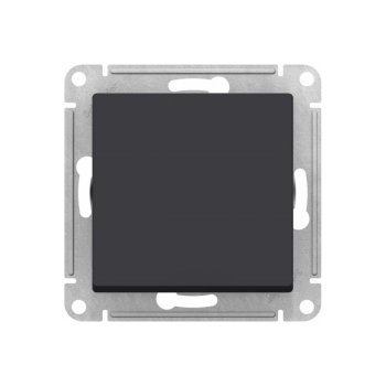 Переключатель встраиваемый Schneider Electric AtlasDesign Aqua IP44 1 кл. карбон без подсветки