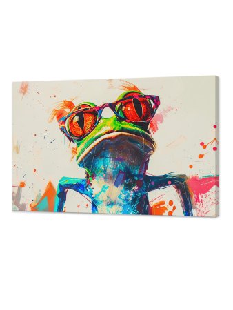 Картина на холсте Лягушонок 100х60 см