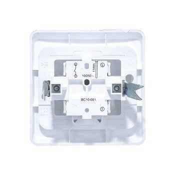 Выключатель встраиваемый Schneider Electric Этюд 1 кл. белый без подсветки