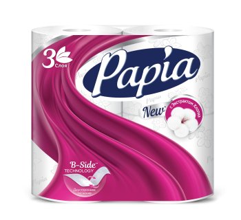 Бумага туалетная Papia 4шт