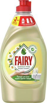 Жидкость для мытья посуды Fairy Нежные руки Ромашка и витамин Е 450мл